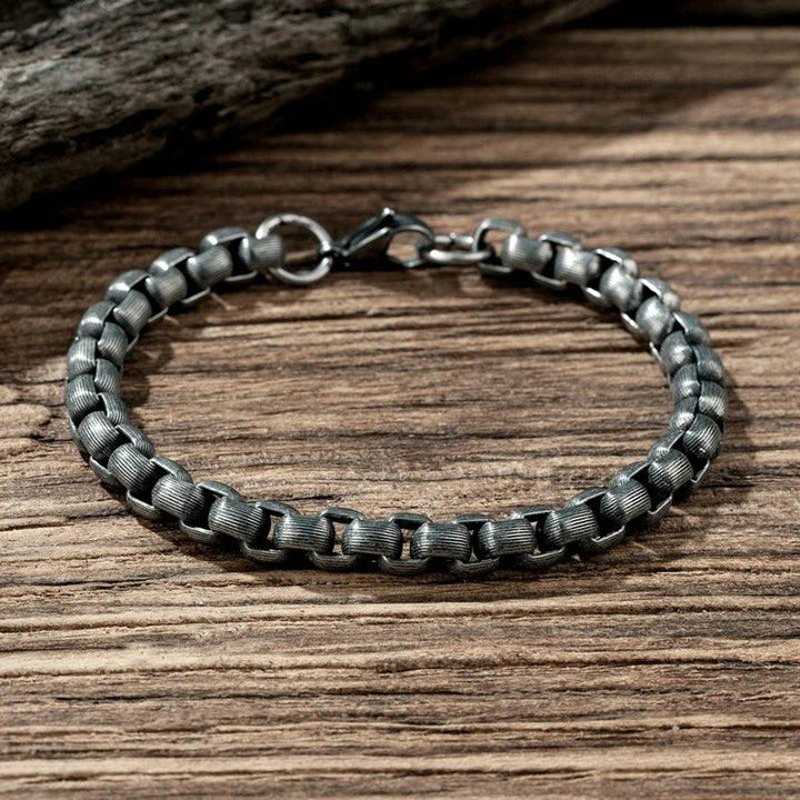 Pulseira Bracelete Masculino Retrô - Rocktude