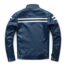 Jaqueta de Couro Masculina Azul - Rocktude