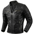 Jaqueta Couro Motorcycle Marrom Retrô - Rocktude