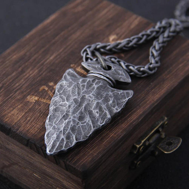 Colar Masculino Vegvisir Lança Viking - Rocktude