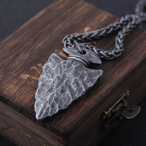 Colar Masculino Vegvisir Lança Viking - Rocktude