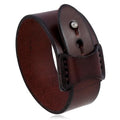 Pulseira de Couro Genuino Masculina Rocktude - Vista Geral