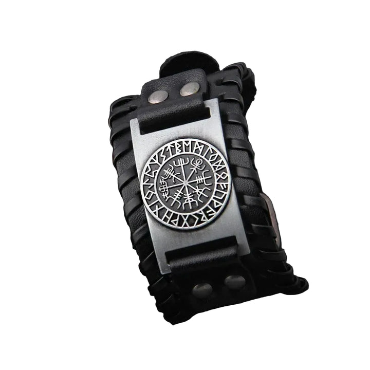 Pulseira de Couro Viking - Rocktude