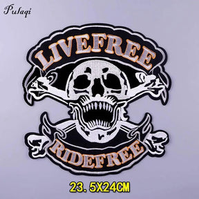 Patch 3D Bordados para Jaquetas - Rocktude