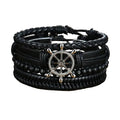 Pulseira de Couro Trançadas Rocktude - Rocktude