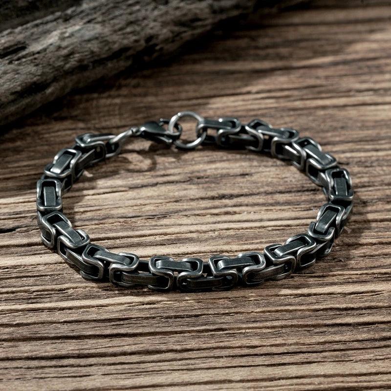 Pulseira Bracelete Masculino Retrô - Rocktude
