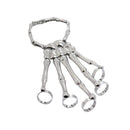 Bracelete Mão Esqueleto Gótica Rockleto