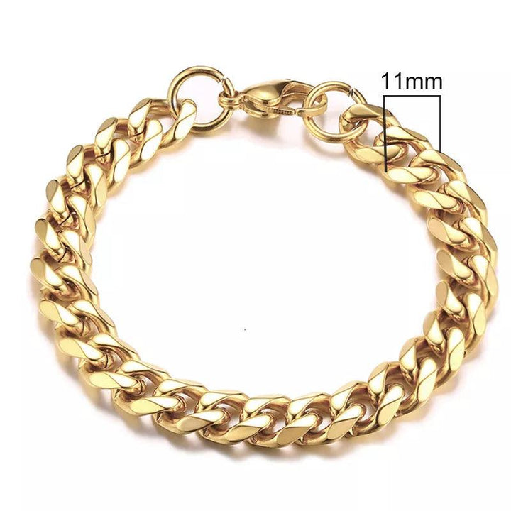 Pulseira Corrente Clássica Cuban - Rocktude