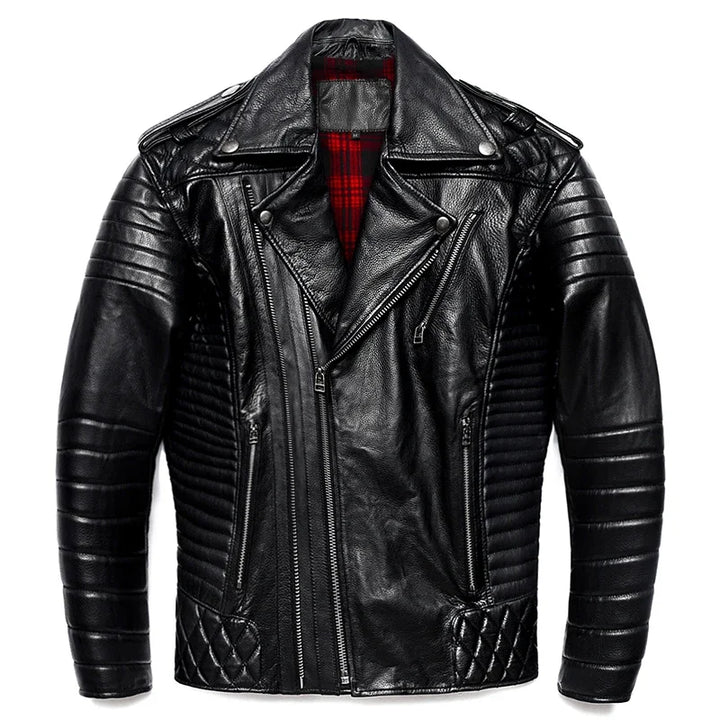 Jaqueta de Couro Masculina Clássica
