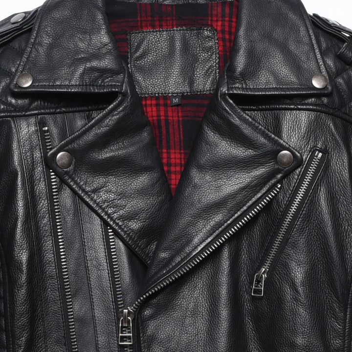Jaqueta de Couro Masculina Clássica
