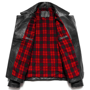 Jaqueta de Couro Masculina Clássica