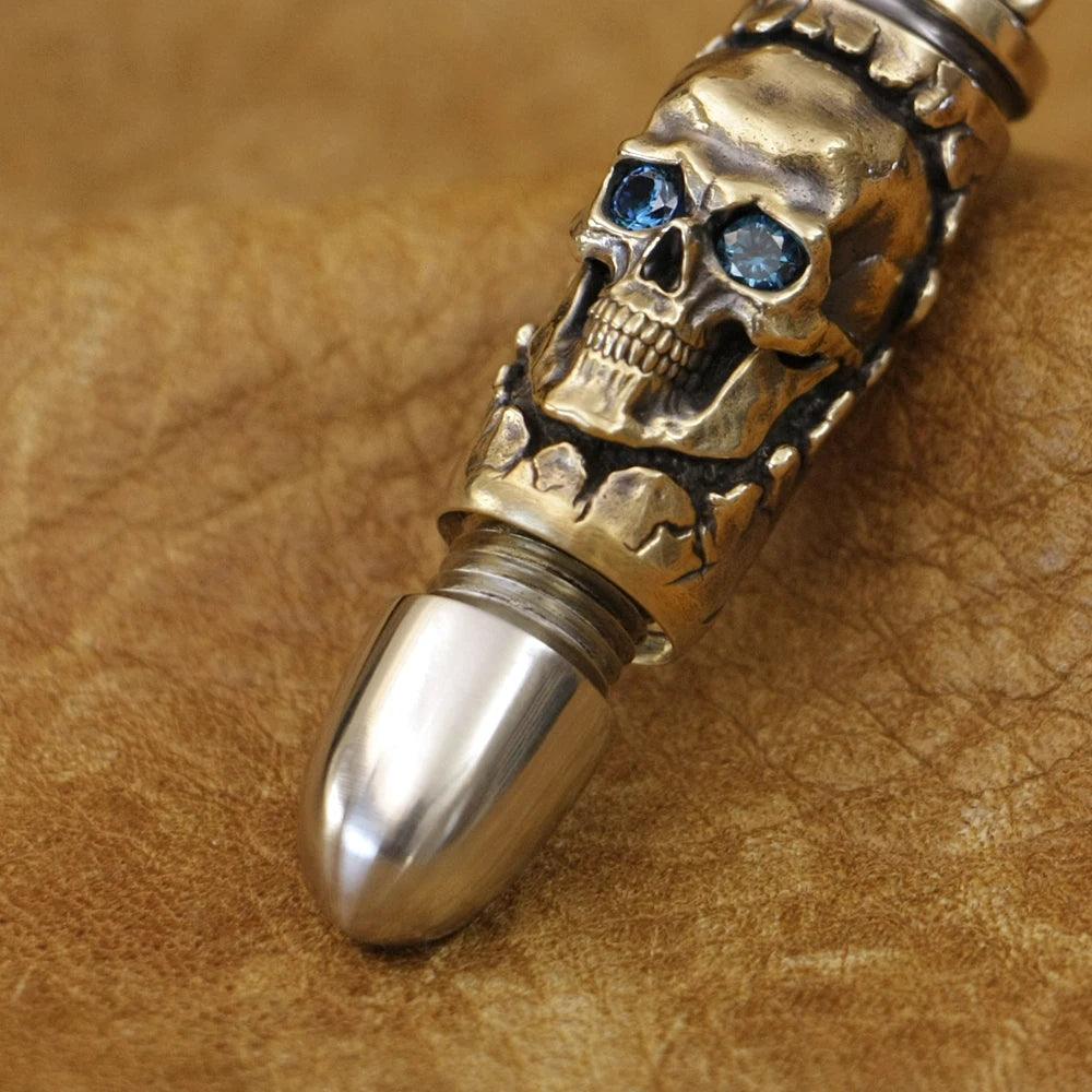 Colar Caveira Bala Custom - Rocktude