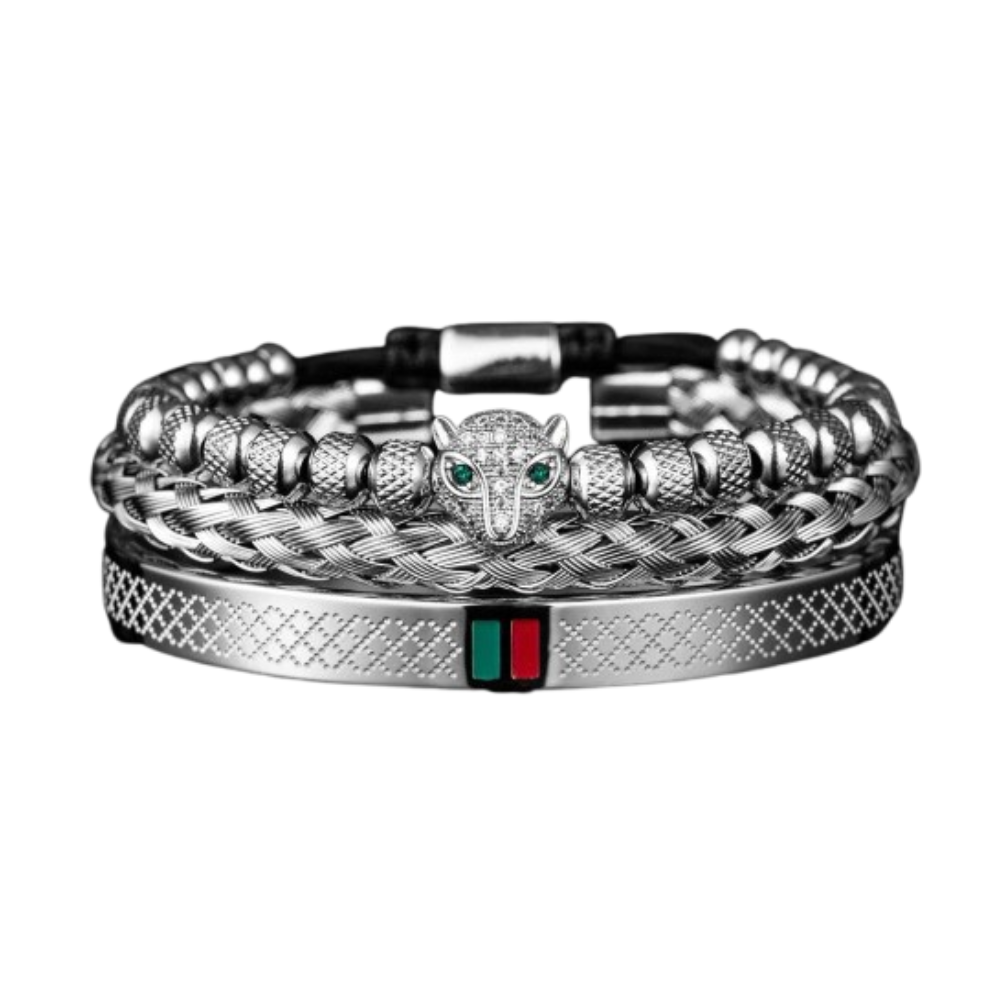 Pulseira Bracelete de Leopardo Kit 3 Unidades