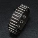 Pulseira Couro Bullet - Rocktude