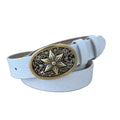 Cinto Couro Feminino Floral