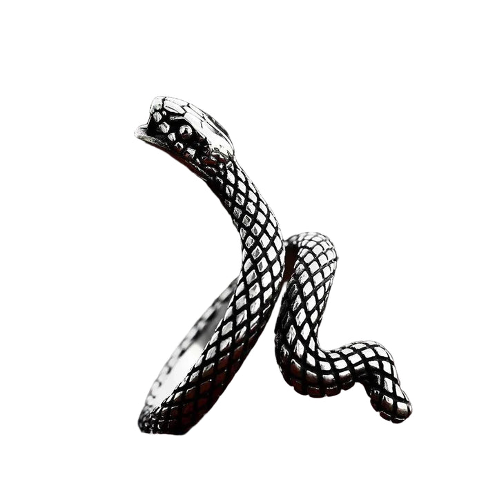 Anel Cobra Rattler Aço Inoxidável - Rocktude