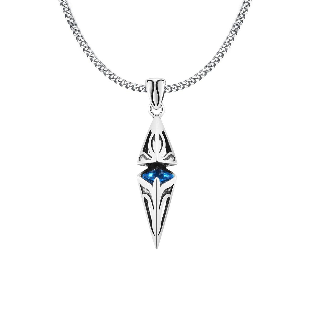 Colar Prata Pedra Azul - Rocktude
