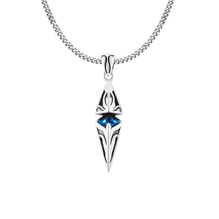 Colar Prata Pedra Azul - Rocktude