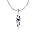Colar Prata Pedra Azul - Rocktude