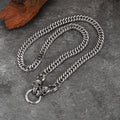 Corrente de Cintura Skull Cubana Aço Inox