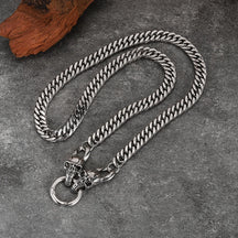 Corrente de Cintura Skull Cubana Aço Inox