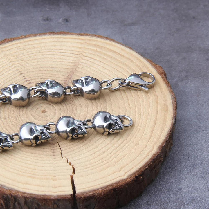Colar Corrente Dingy Elos de Caveira - Rocktude