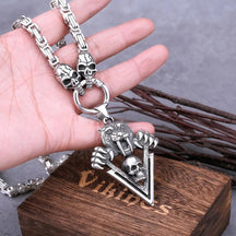 Colar Skull Pingente Tigre Crânio - Rocktude