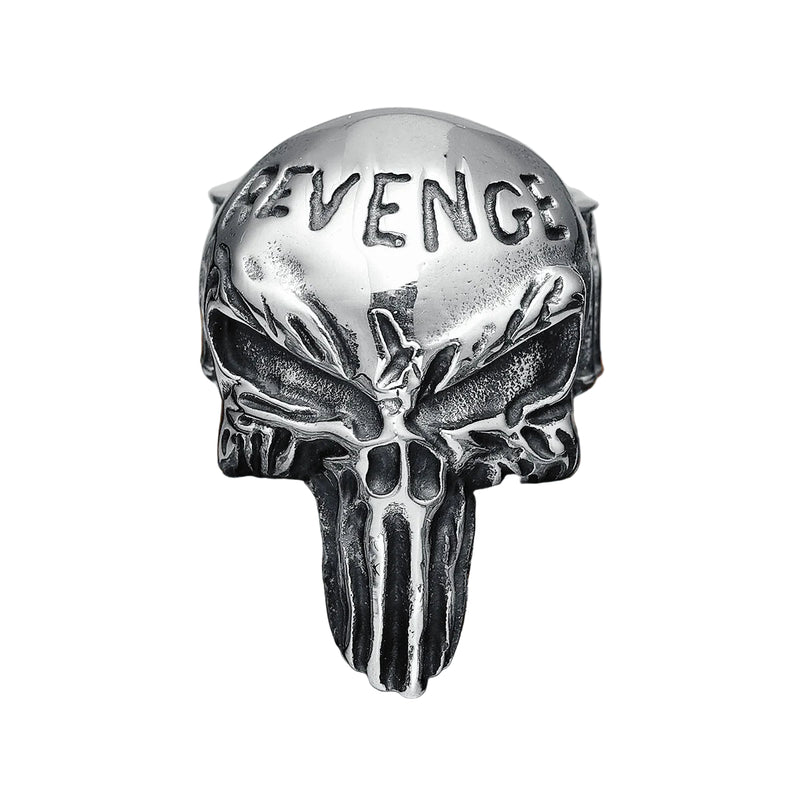 Anel skull revenger aço inox | Rocktude