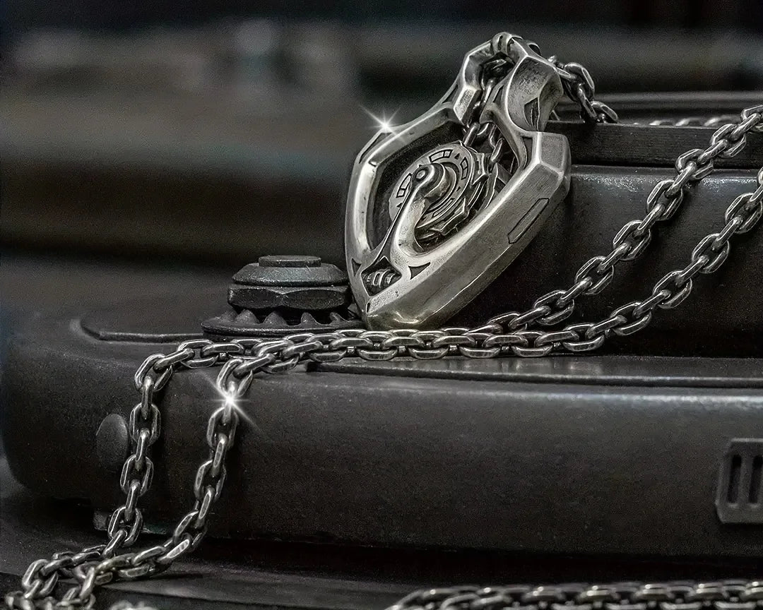 Colar Pingente Engrenagem