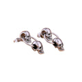 Brinco Double Skul Aço Inox - Rocktude