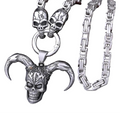 Colar Masculino Palhaço Skull - Rocktude