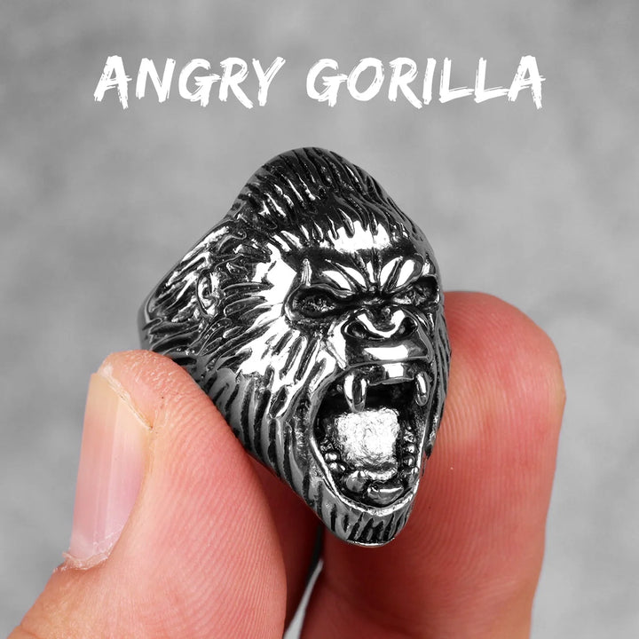 Anel Animal 3D Aço Inox