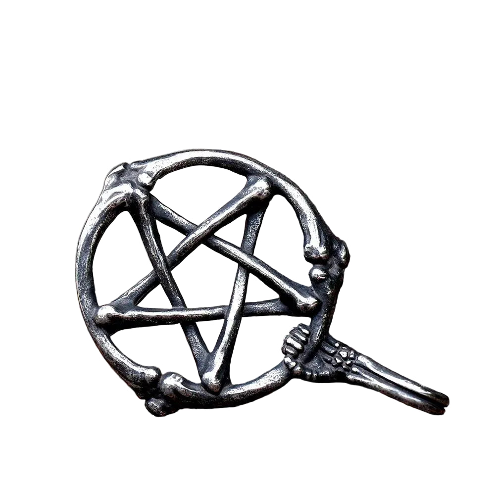 Colar Retrô Pingente Estrela de 5 pontas - Rocktude