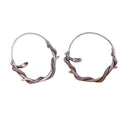 Brinco Argola Serpente Aço Inox - Rocktude