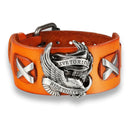 Pulseira Couro Águia Retrô