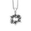 Colar Estrela Davi Serpente
