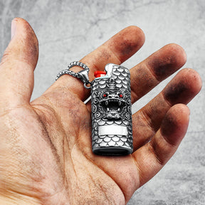 Colar Case Dragon Aço Inox