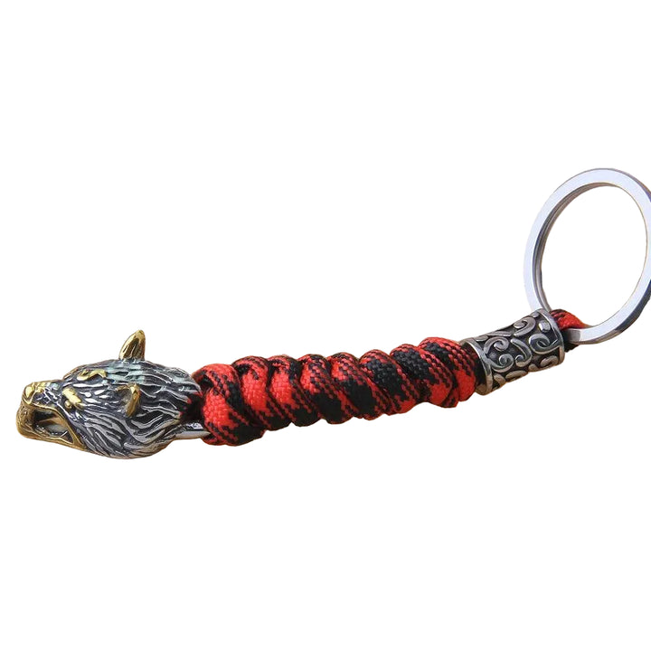 Chaveiro Viking Cabeça de Lobo - Rocktude