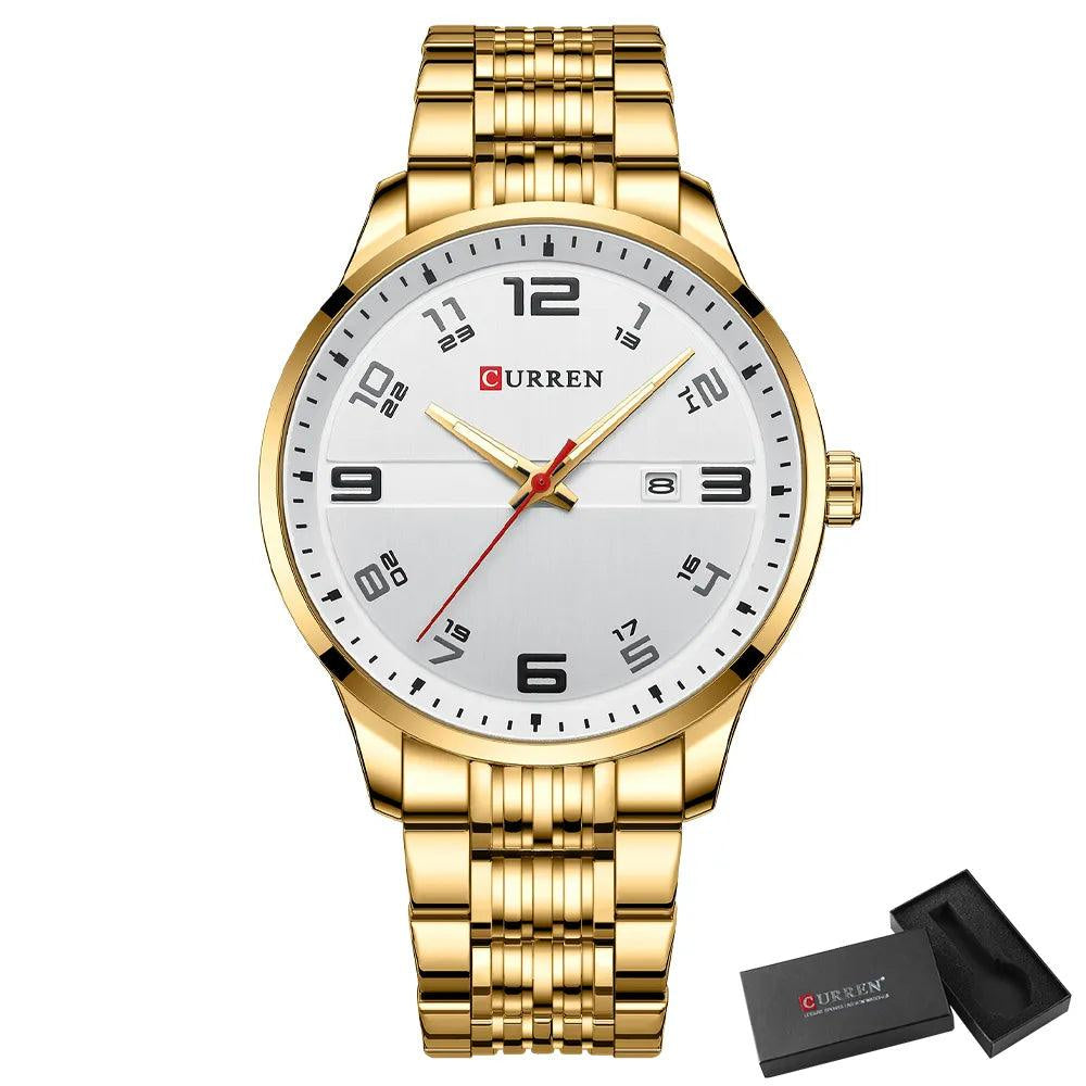 Relógio Masculino Luxury Quartzo Aço Inoxidável - Rocktude