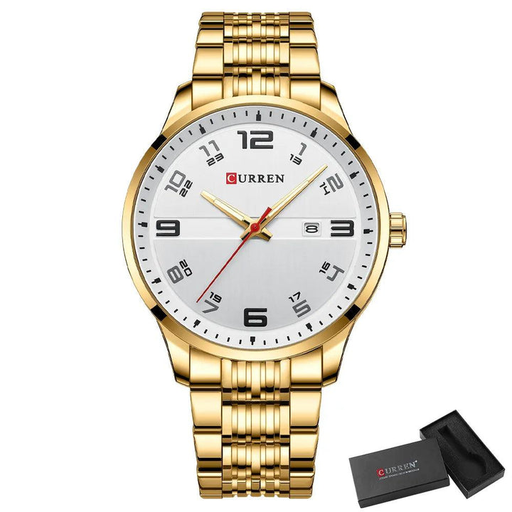 Relógio Masculino Luxury Quartzo Aço Inoxidável - Rocktude