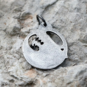 Colar Viking Pingente Lobo Aço inox