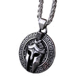 Colar Máscara Guerreiro Spartan Aço Inox - Rocktude