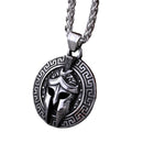 Colar Máscara Guerreiro Spartan Aço Inox - Rocktude