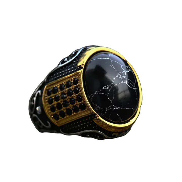 Anel Masculino Black Stone