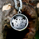 Colar Prata Estrela de Cinco Pontas Lunar - Rocktude