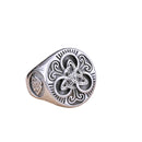 Anel Trinity Rune Aço Inox - Rocktude