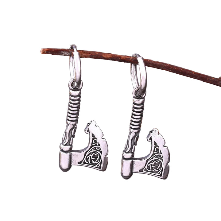 Brinco Machado Viking Aço Inox - Rocktude