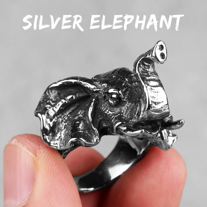 Anel Animal 3D Aço Inox