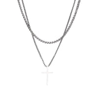 Colar Pingente Crucifixo + Corrente Brinde