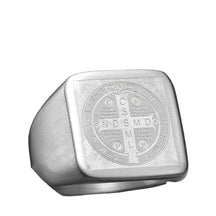 Anel Quadrado São Bento Aço Inox